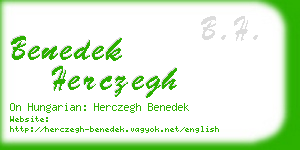 benedek herczegh business card